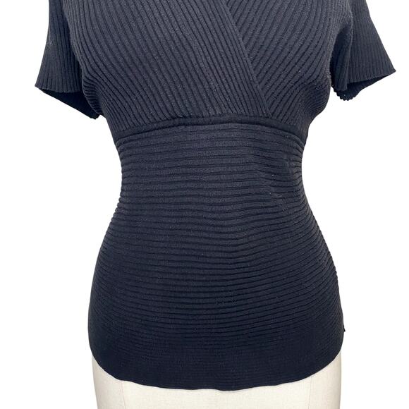 Worthington Retro Chic Cross V-neck Blouse - Picture 8 of 13